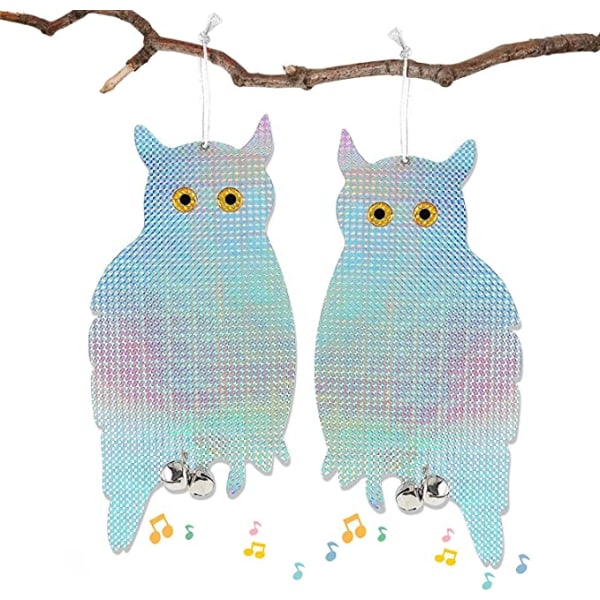 Bird Repellent Pigeon Repellent Owl Shape Luminous Reflective, P