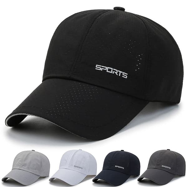 Mörkgrå - Justerbar Baseballkeps Golfhatt Motorcykel Trucker Ca
