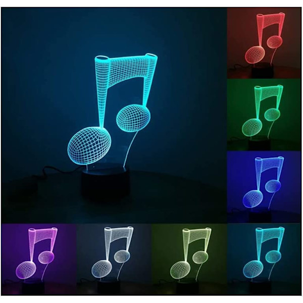 3D-lampa skrivbord, Ephvan 3D musikvisualisering 7 färger ändras