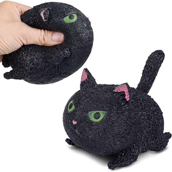 Katt Squishy Angry Cat Stress Reliever Leksaker, Kläm, Kläm,