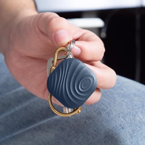 Bluetooth nøglefinder - Grå Hvid - Smart nøglering med anti-tab
