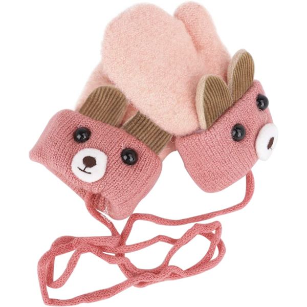 Baby Termiske Hansker Vinter Høst Fingerless Strikket Heklet