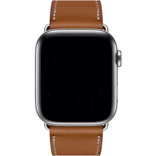 Brun Kompatibel med Apple Watch Strap 42mm 44mm 45mm, Brown Le