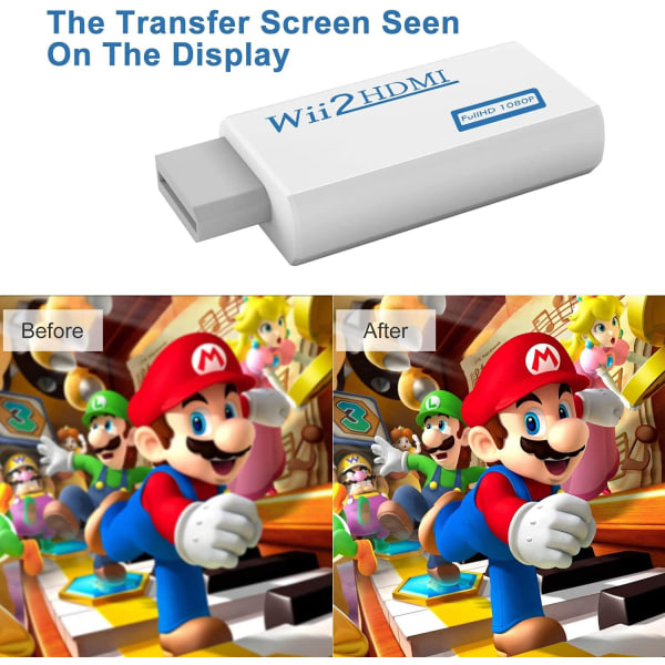 Wii-HDMI-muunnin, Full HD 1080P -videosovitinmuunnin wit