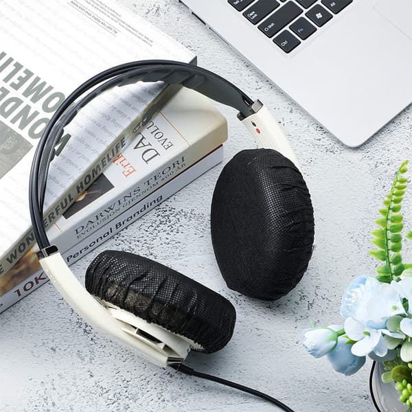 Hodetelefondeksler 100 stk/pakke Ikke-vevde elastiske hodetelefondeksler