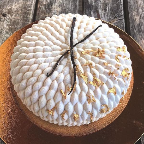 Valkoinen, 24*24*7cm pyöreä mousse-kakku silikonimuotti
