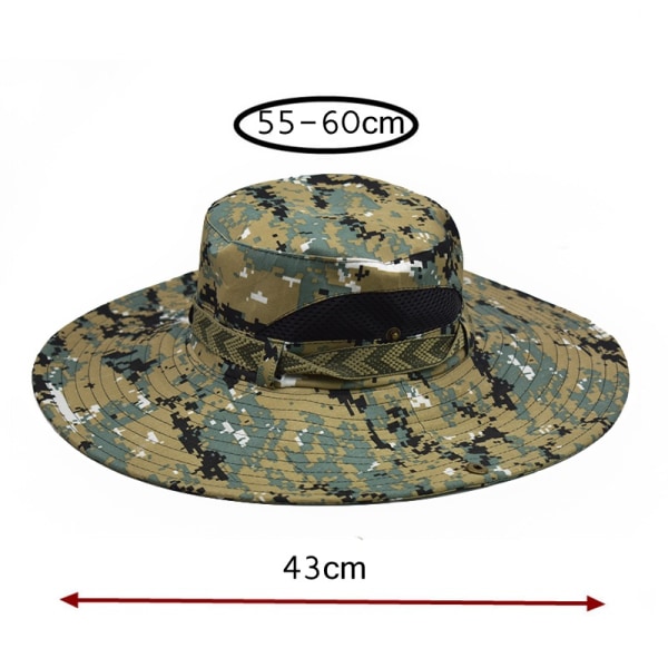 Bomull - solskydd hatt fiskare hatt hink hatt anti - UV s
