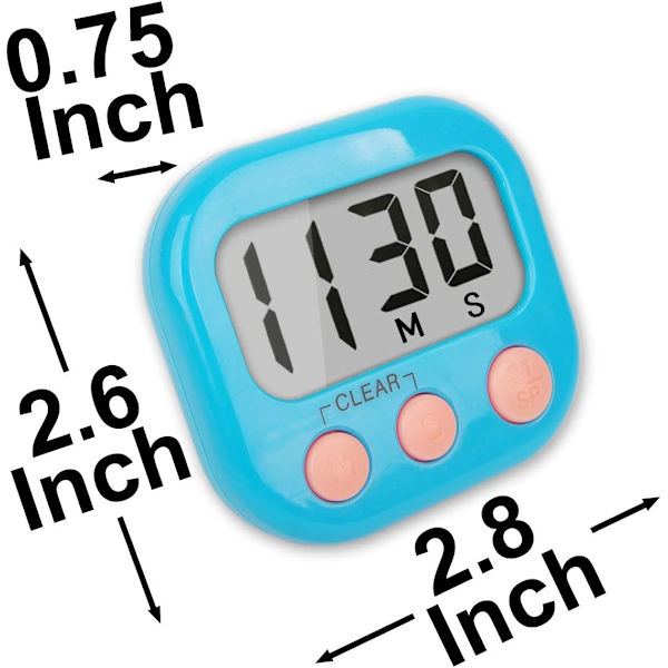 2-pack klassrumstimer för lärare och barn, stor magnetisk digital timer