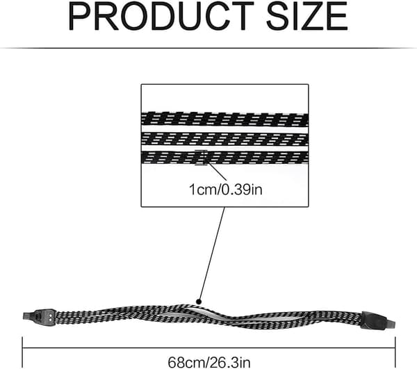 2 stk. cykelbagagestropper med elastisk krog cykelbagage