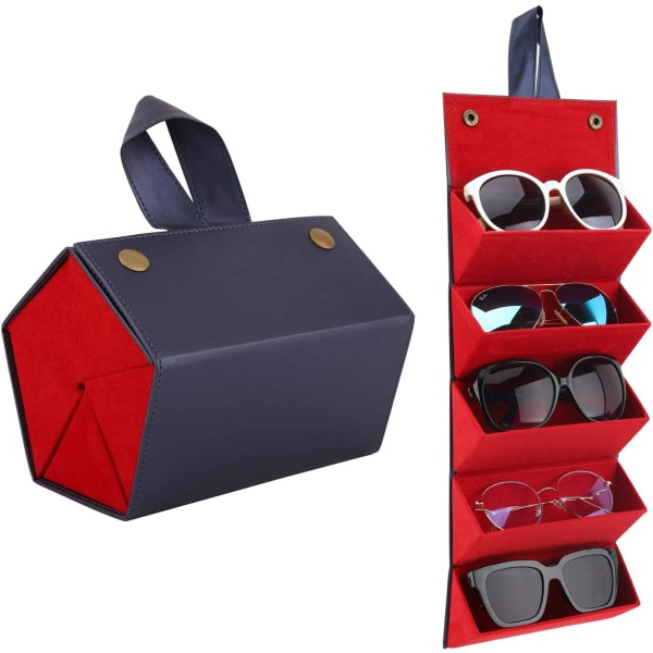 Brilletaske med rum, bæretaske til opbevaring af Sungla