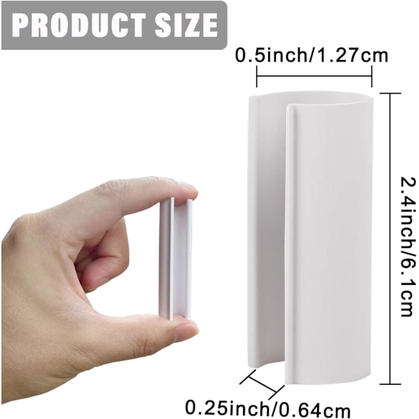 PVC växthus rörklämma 12,7 mm skyddande ram växthusmembran