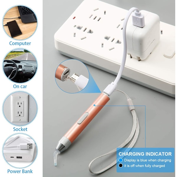 Timanttimaalaus Kynä Poranterä Kynä Valolla 5D DIY Timantti P