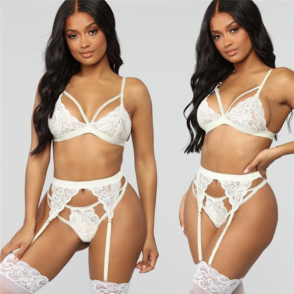 Sexy undertøy sexy dame blonder tredelt undertøy sexy se
