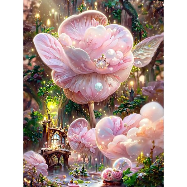 30x40cm 5D DIY Diamantmaleri Fuld, Maison de Rêve#X, DIY Diamant