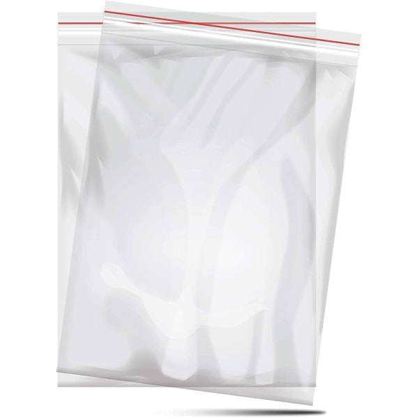 Trade Zip Pouch - Transparent Plastic Packaging - Zipped Clear M