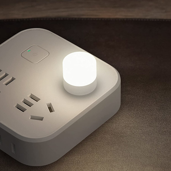 Mini USB-nattlys, kompakt LED-pære, bærbar belysning, Ambie