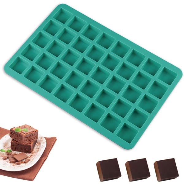 silikone chokoladeforme 40 kvadratiske hulrum og brownie til hjemmet