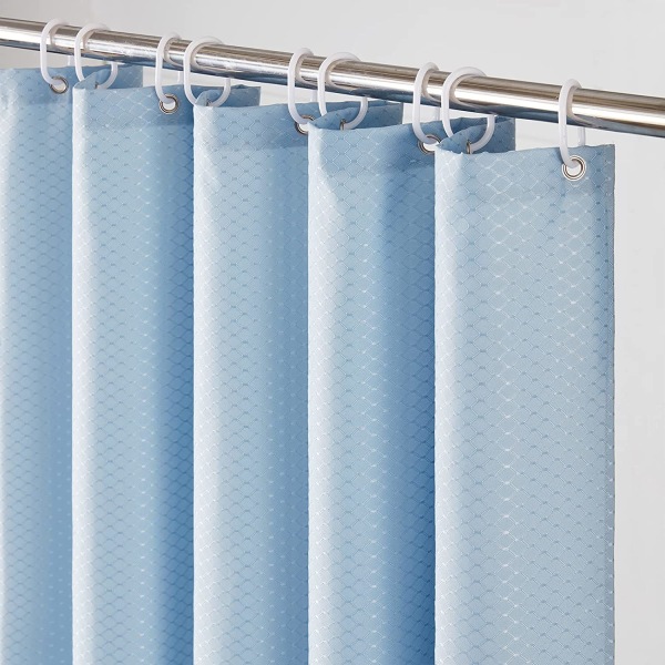 Large Shower Curtain,Mildew Resistant,Polyester Fabric,Waterproo