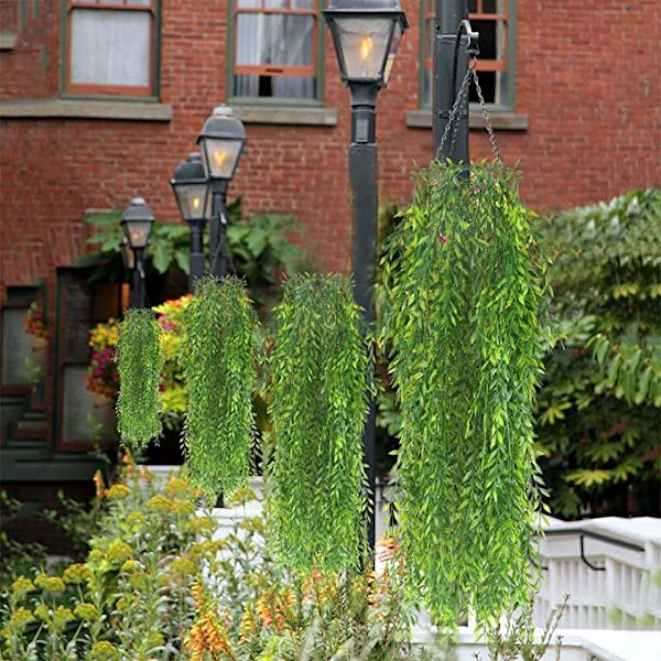 1 stk. Kunstig Ivy 81 Mesh Girlande 90cm Kunstig Plante Udendørs