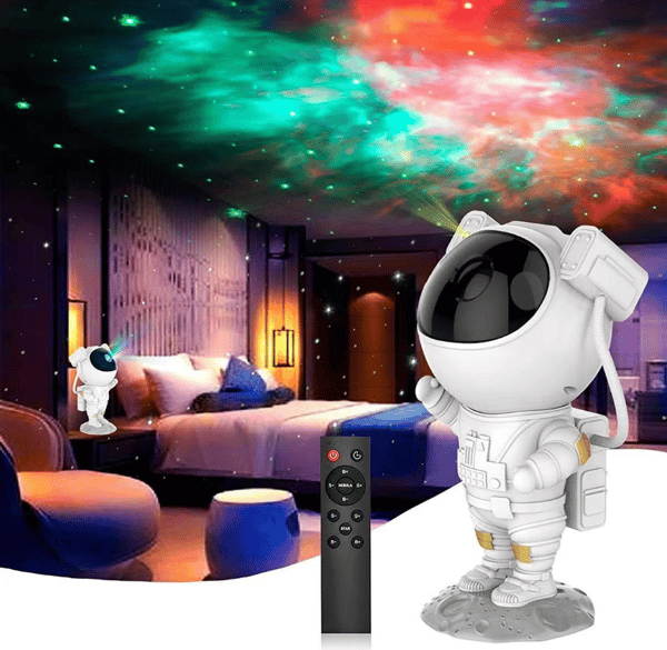 Nattlys - Astronaut Stjerneprojektionslys, LED Nebula Loftslampe