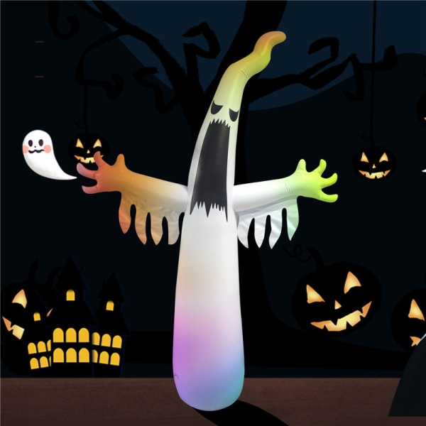18 tommers Halloween gummibåt Skumle spøkelse med fargeendring