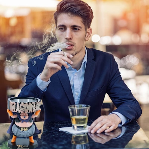 Askkopp, Anime-modeller, Anime-askkopp, Rolig tecknad askkopp för bilprydnader Dekorativ samlarobjekt för inomhus och utomhus