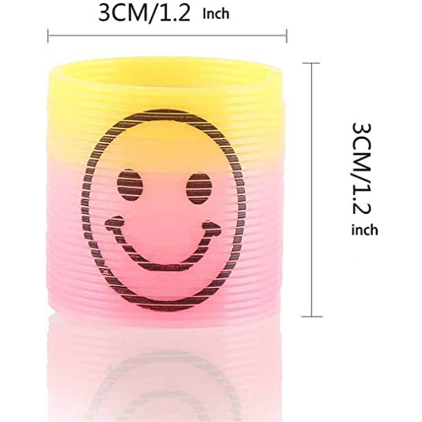 24 st Mini Rainbow Plastfjäderleksaker (Färgglada)