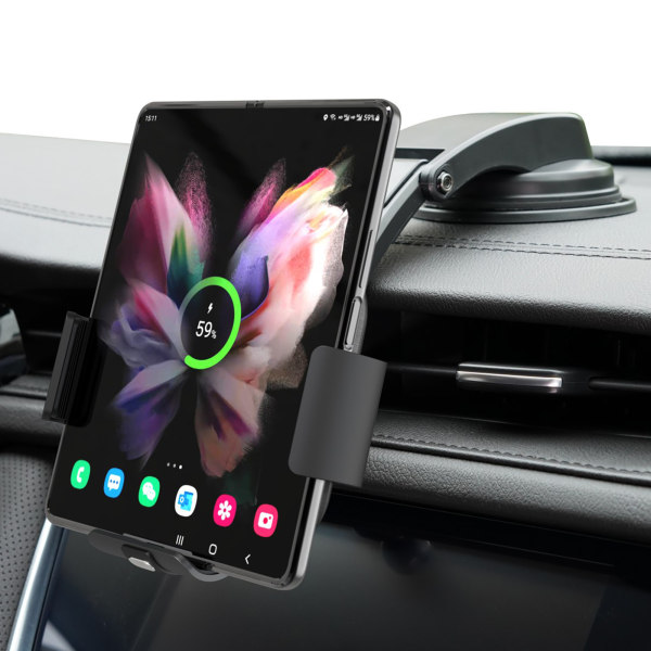 Black-S11kc Samsung foldeskjerm sammenleggbar mobiltelefonholder bil