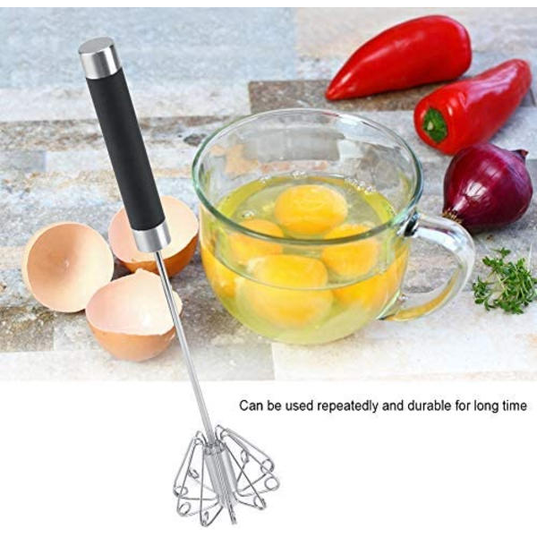 Egg Beater Roterende Visp - Rustfritt Stål Rustfritt Holdbart R