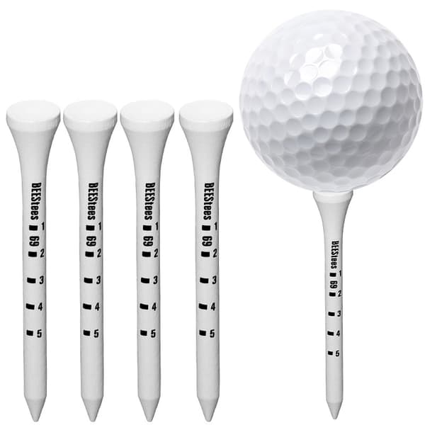 Træ golfkøller 83mm professionel fitting 100 stk, hvid træ