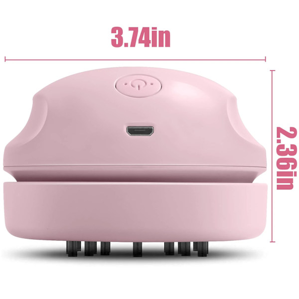USB-skrivebordsstøvsuger (rosa), Mini bærbar støvsuger
