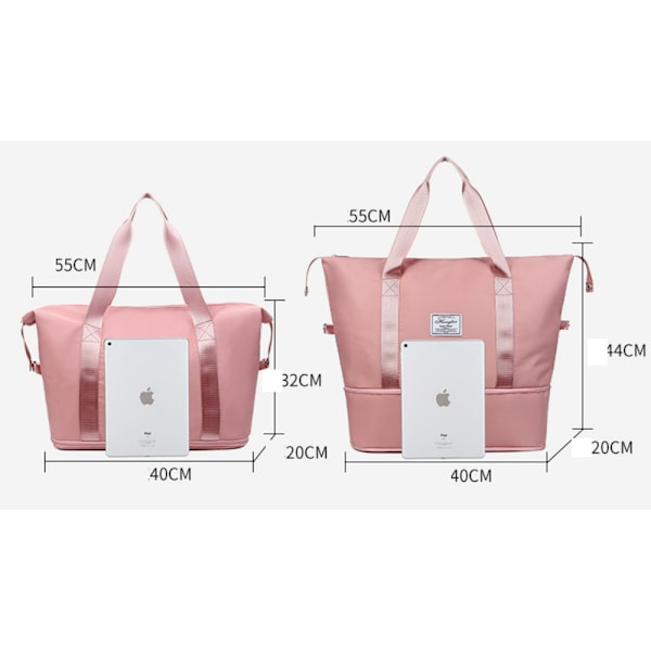 Rejsetaske, 36 Liter Rejsetaske Sportsrejsetaske med Tr