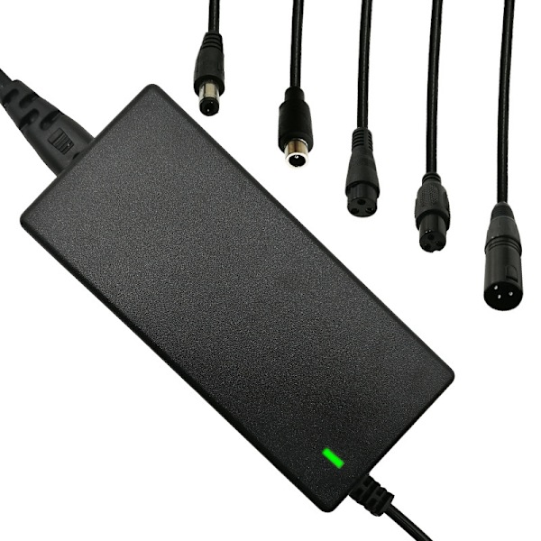 Elektrisk Scooter Oplader - 36V/42V 2A Universal Oplader - Med 5 Batteri Oplader Konnektorer