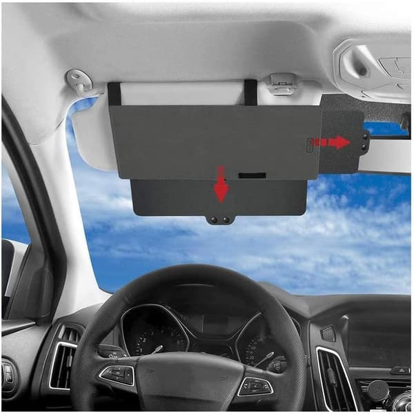 Bærbar bilklaff Retractable øyebeskyttelse Anti-Glare bil sol