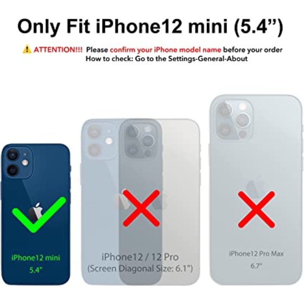 Coque-yhteensopiva avec iPhone 12 Mini Case 5,4" en silikoni, case