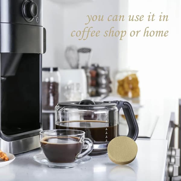 100 kaffefiltre, 64mm runde kaffefiltre, udskiftning af kaffe