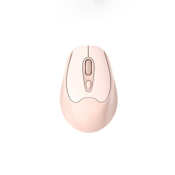 (Pink) Trådløs Bluetooth-mus Tre lydløse tilstande Type-C-opladning