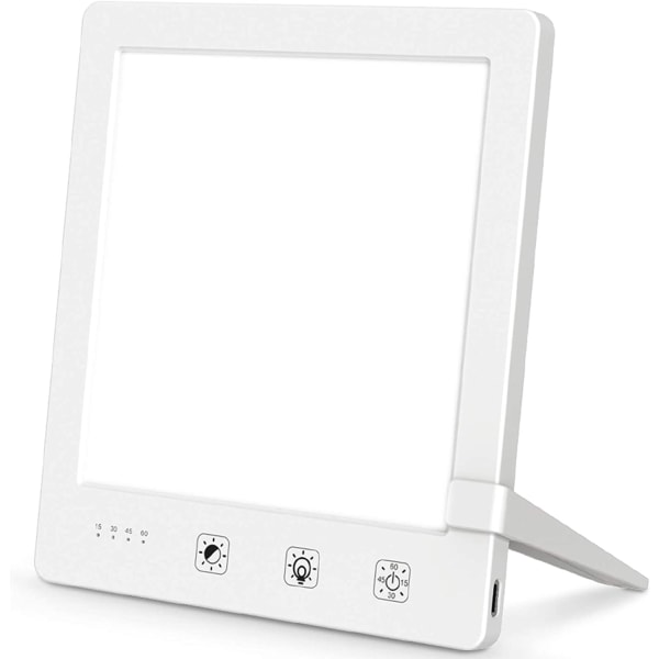 10.000 LUX Lys Terapi Lampe, Lys Terapi Lampe med Timer Funkt