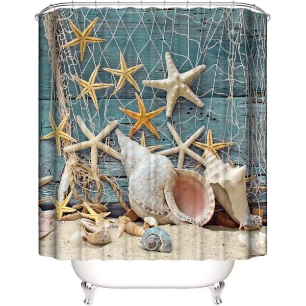 Duschdraperi, tyg duschdraperi foder Ocean Shower St