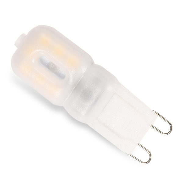 Pakke med 8 LED G9 LED-pærer 220 V Naturlig hvit 3000 K 3 W halogen
