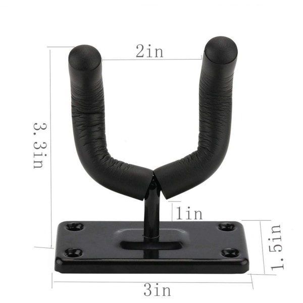 2-pack gitarrhängare gitarrkrok gitarrhållare väggmontering