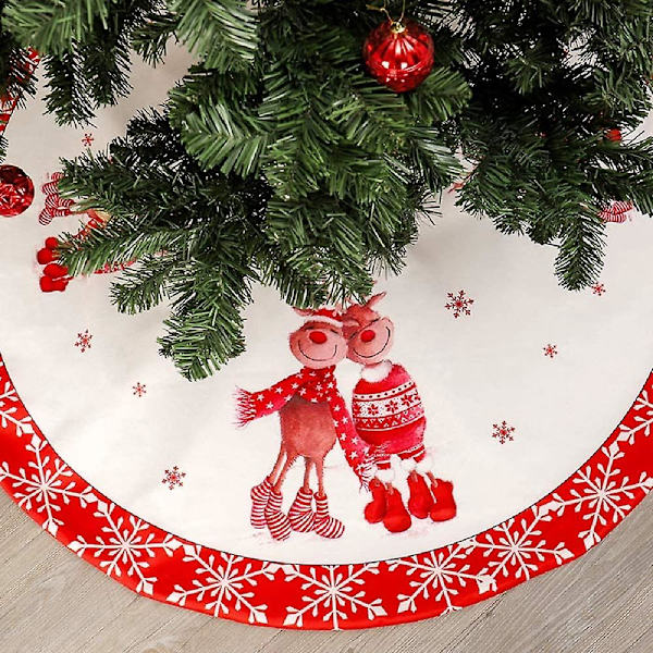 Julgransmatta - 90 cm julgransprydnadsmatta för