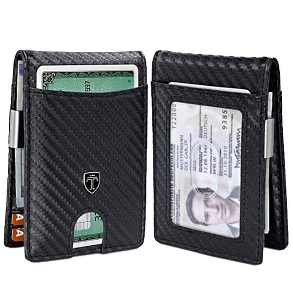 Herrepung med pengeseddelklemme „Bogota“ RFID-blokerende etui mod