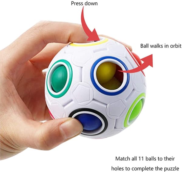 Magisk regnbuebold, Fidget bold Speed cube puslespil bold kube Brai