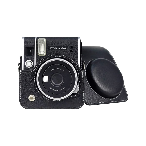 Svart kameraveskedeksel for mini40 Instant Camera, beskyttende pou