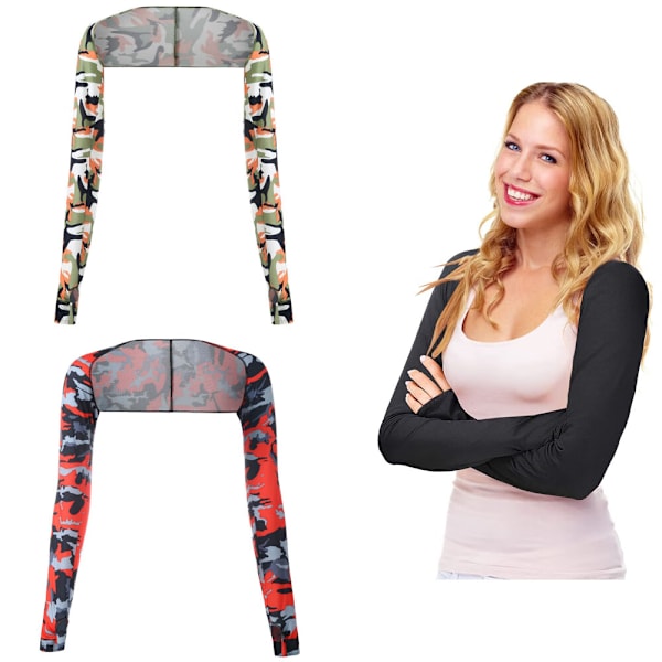 2 kappaletta (Camouflage oranssi + punainen camouflage, noin 50*55cm) UV P