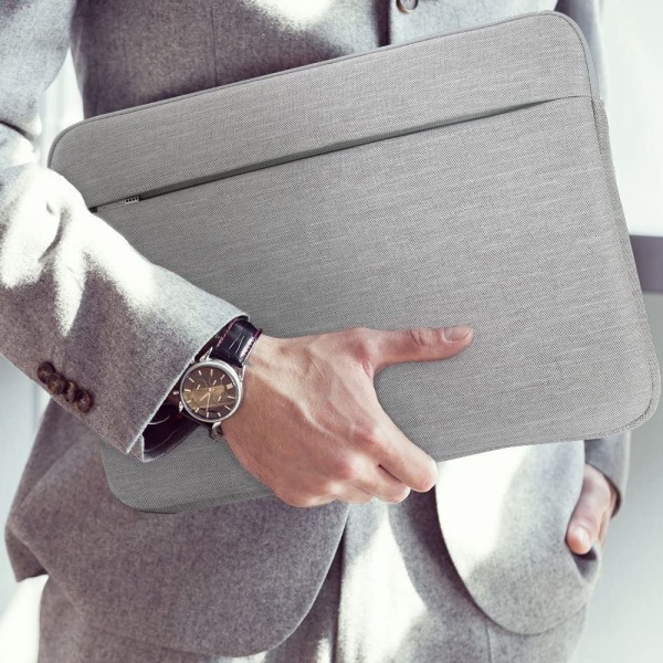 Lysegrå - 15" "Laptop Sleeve" Ultrabook bærbar taske -