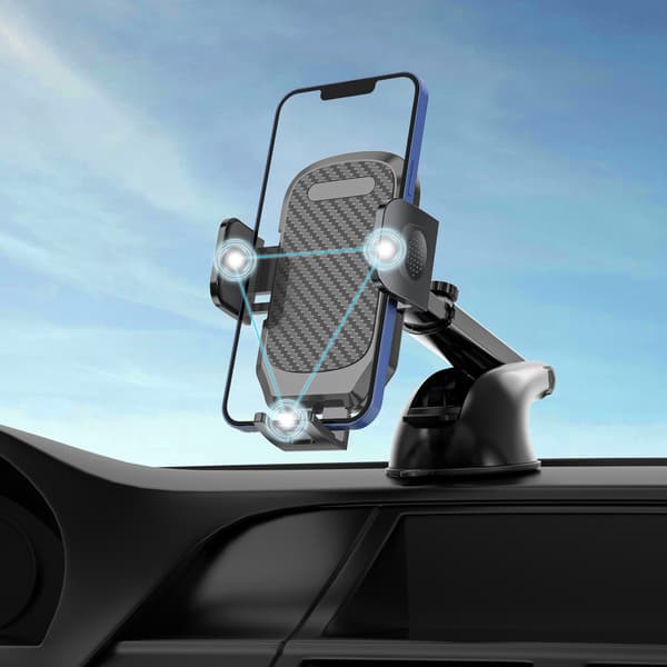 Retractable Car Mounted Cell Phone Holder Suction Cup Mobile Phon