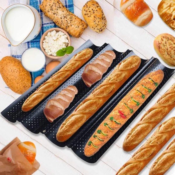 Baguetteform, Baguettebrödform, Baguetteform, Brödformar,