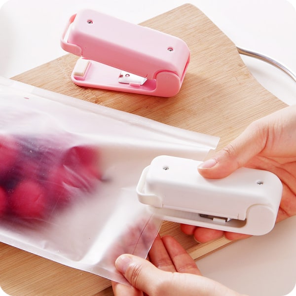 Rosa miniposeforsegling, matsparer for oppbevaring av frokostblandinger